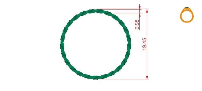 Chain Ring 3D print model_2