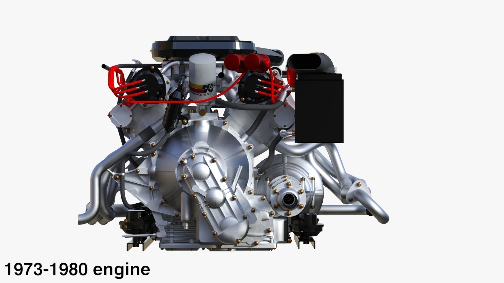 Italian V8 Engine and Internals Pack 3D model CGTrader