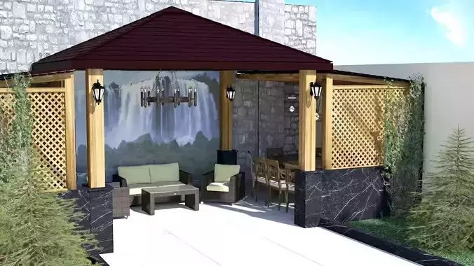 garden house 3d model