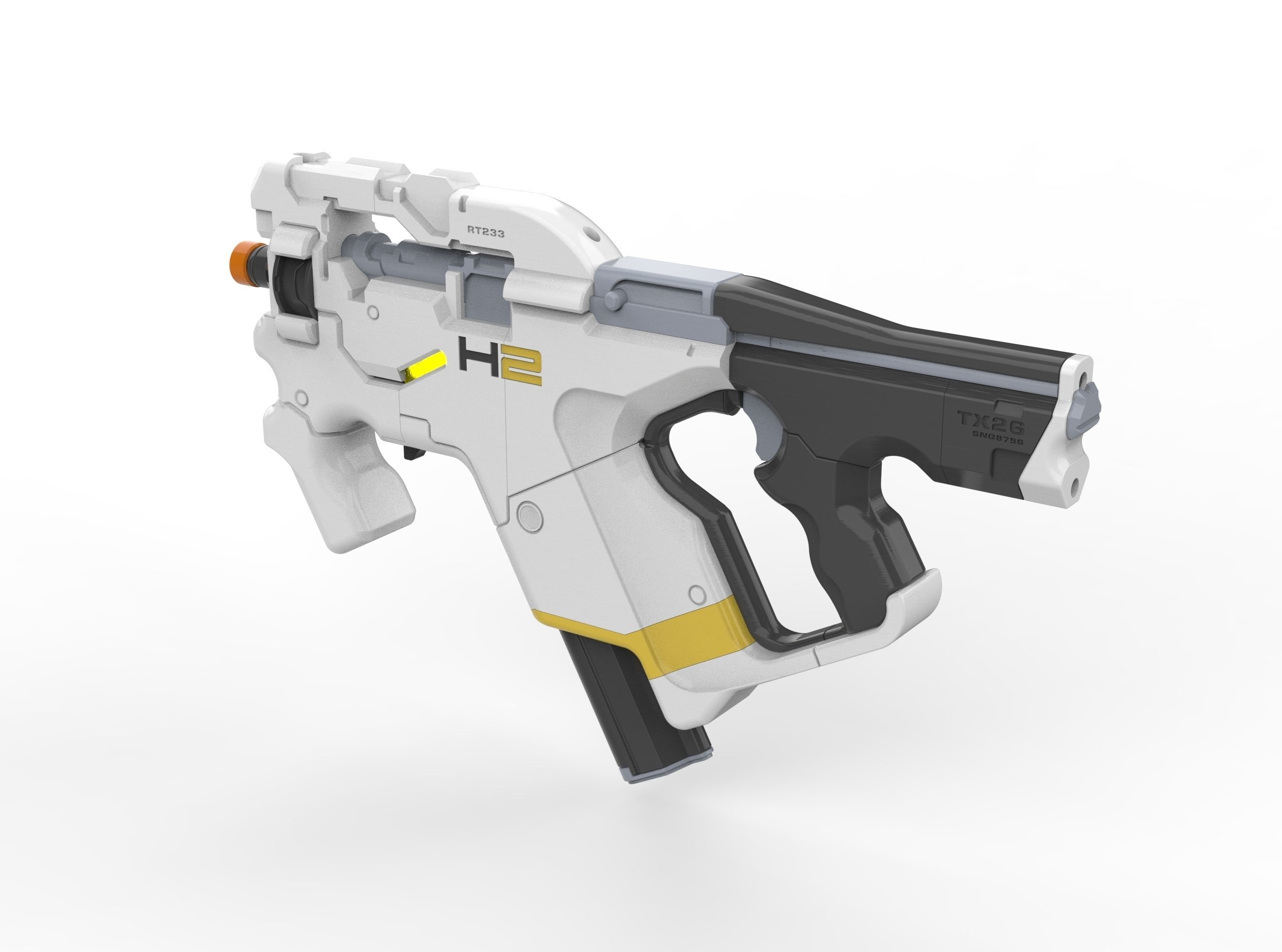 M-25 Hornet - Mass Effect - Printable 3d model - STL 3D print model_3