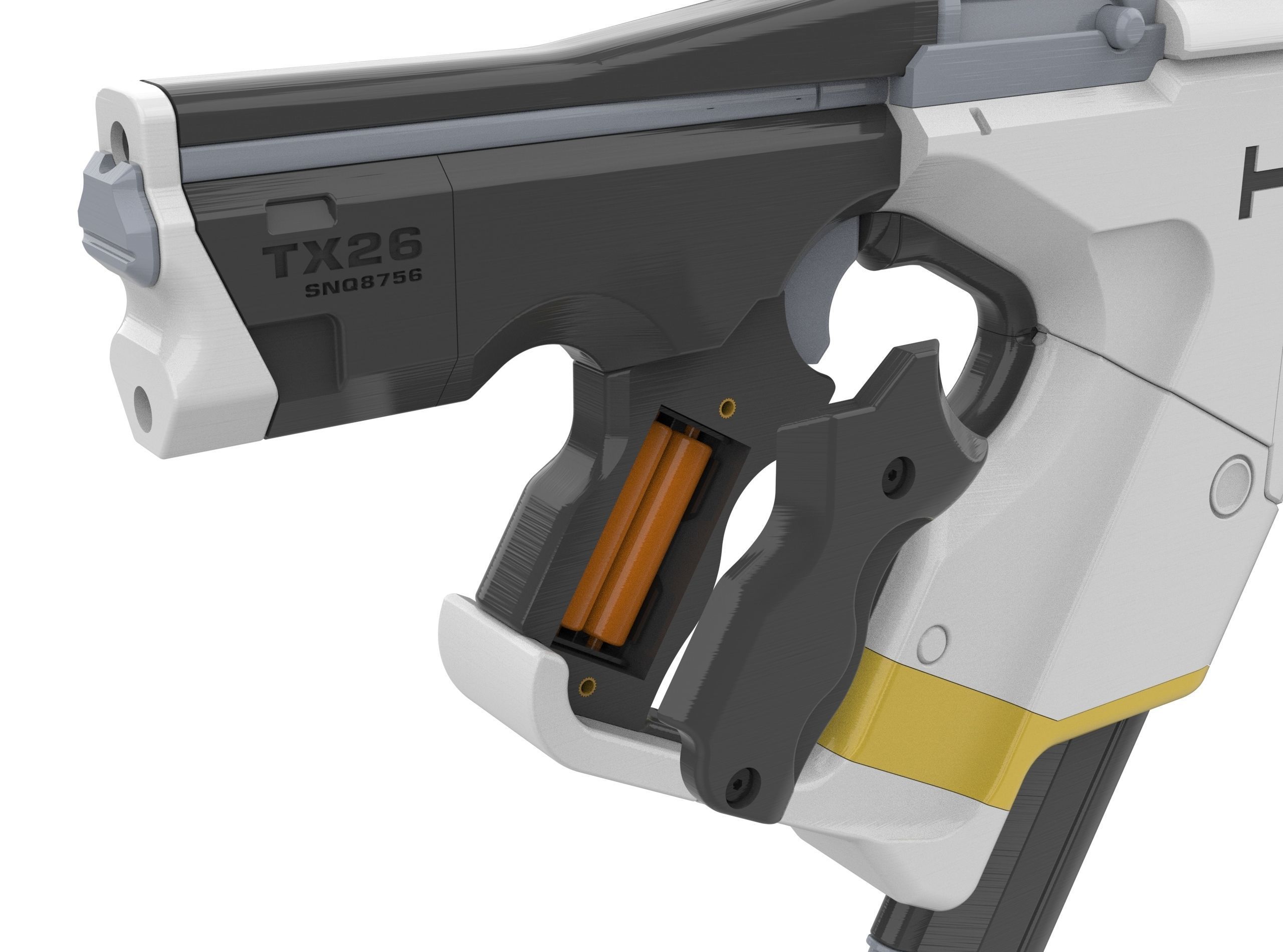 M-25 Hornet - Mass Effect - Printable 3d model - STL 3D print model_7