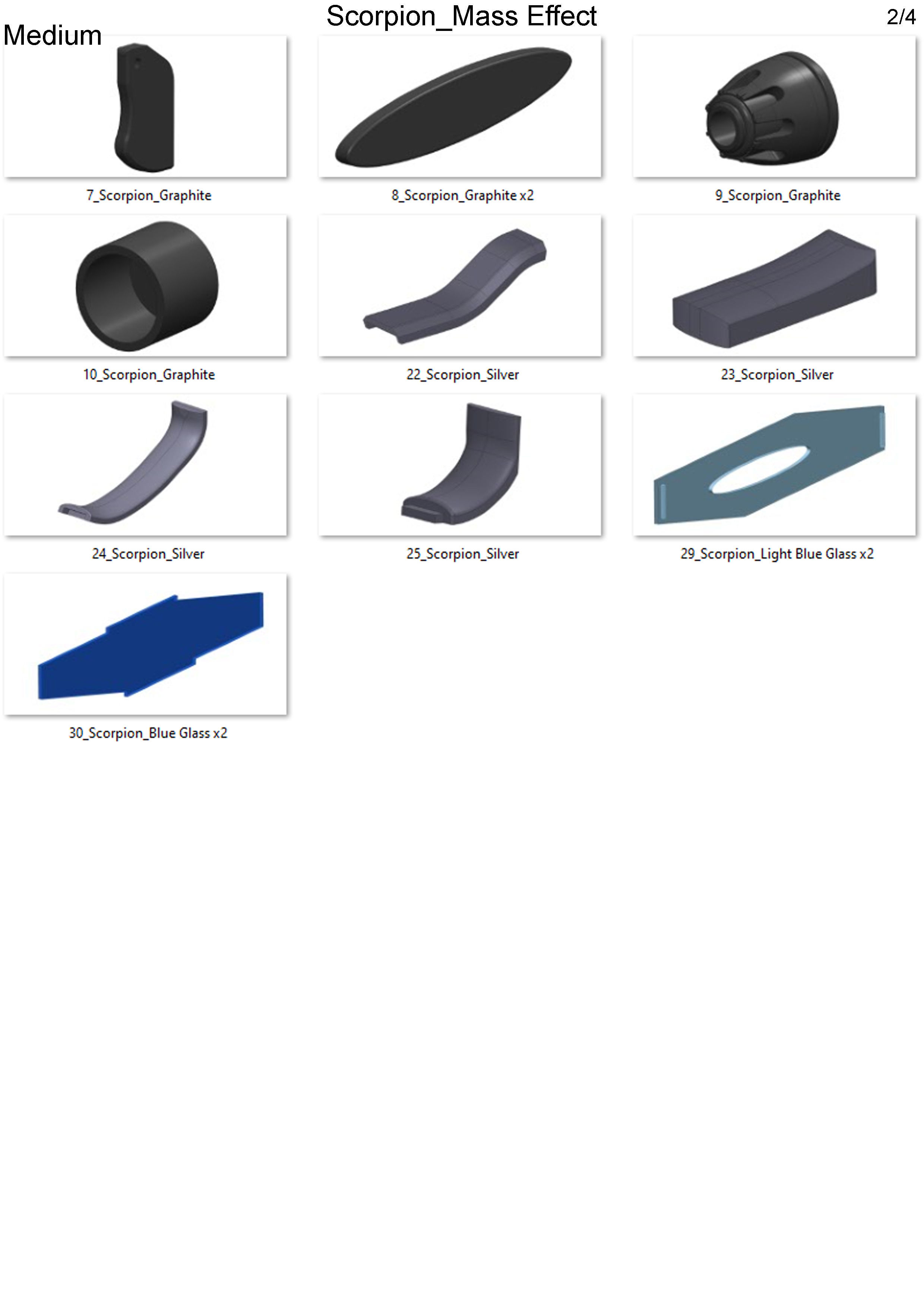 Scorpion Blaster - Mass Effect - Printable 3d model - STL 3D print model_14