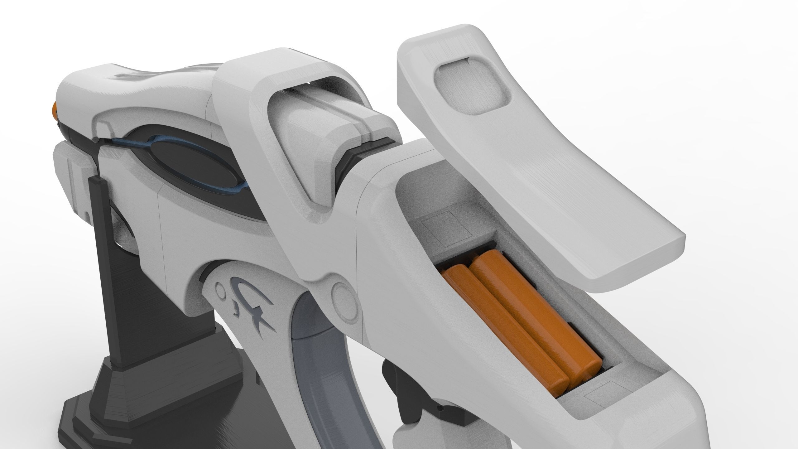 Scorpion Blaster - Mass Effect - Printable 3d model - STL 3D print model_11