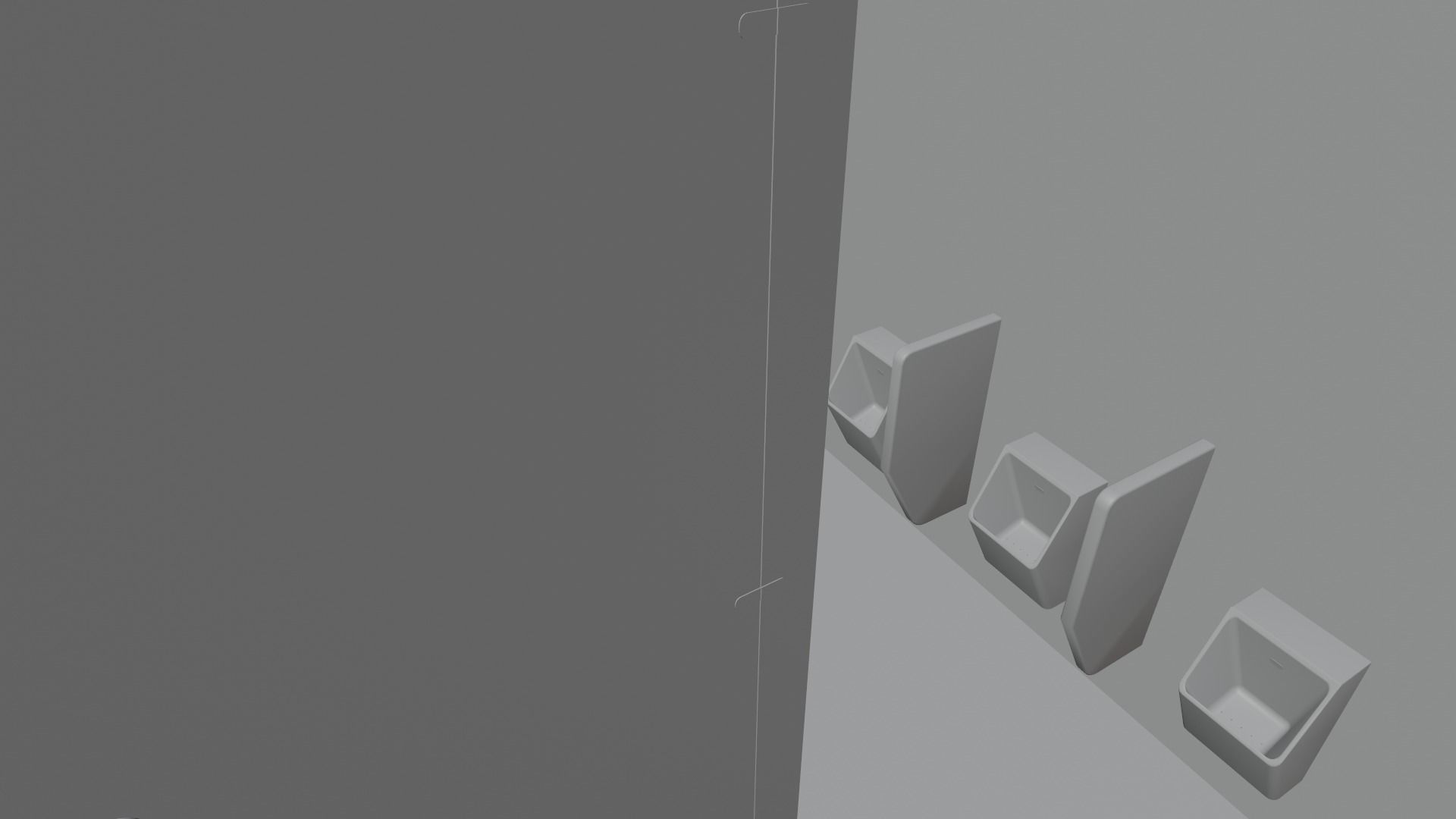 LOWPOLY AND PBR RESTROOM TOILLET 3D MODEL Low-poly 3D model_14