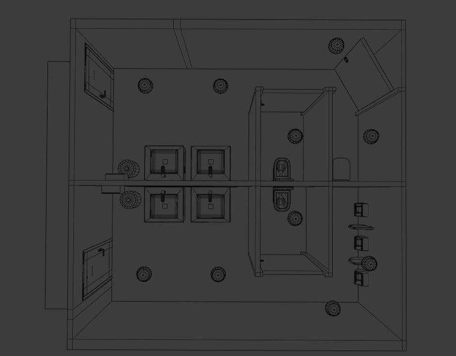 LOWPOLY AND PBR RESTROOM TOILLET 3D MODEL Low-poly 3D model_13