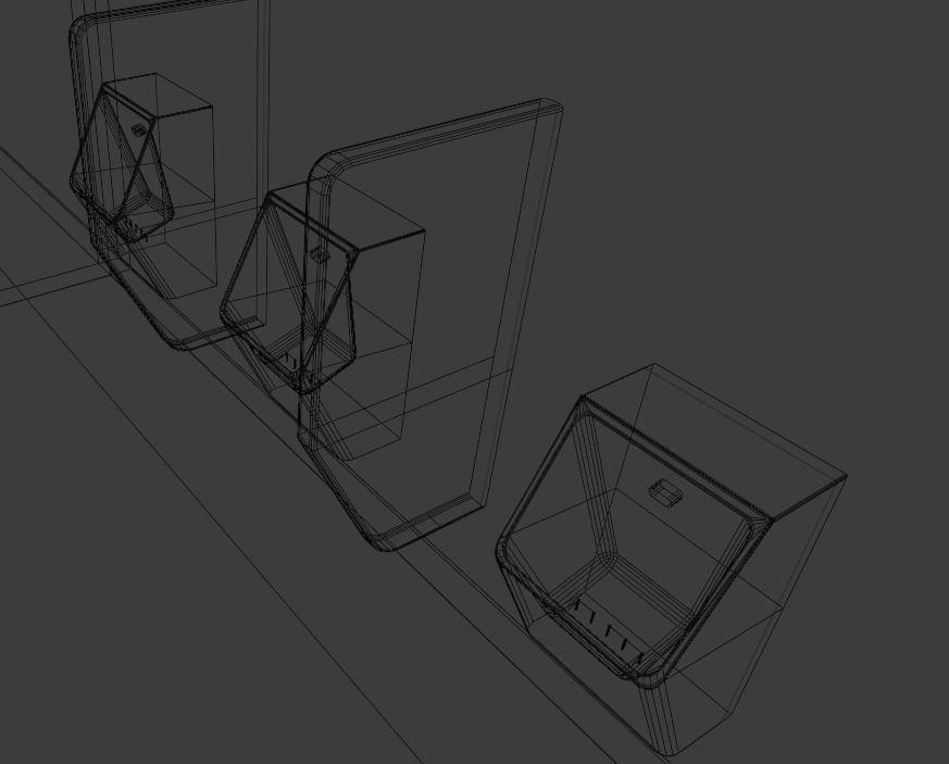 LOWPOLY AND PBR RESTROOM TOILLET 3D MODEL Low-poly 3D model_15