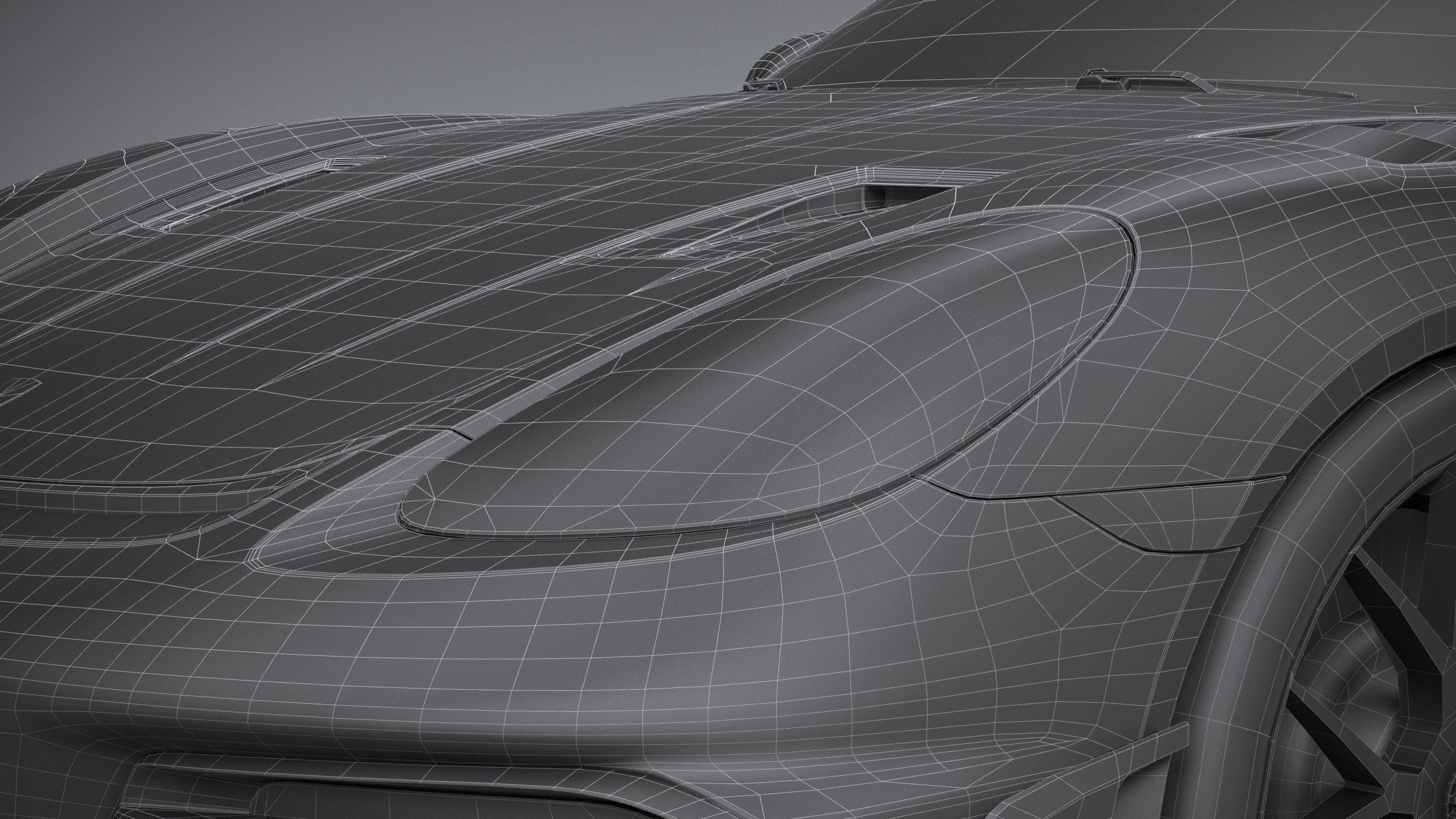 Porsche 718 Cayman GT4 RS 2022 lowpoly Low-poly 3D model_34