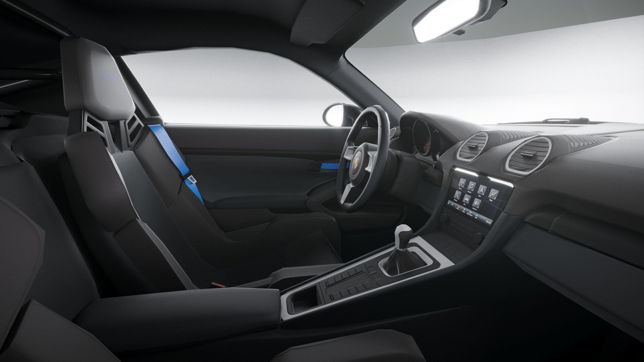 Porsche 718 Cayman GT4 RS 2022 lowpoly Low-poly 3D model_28