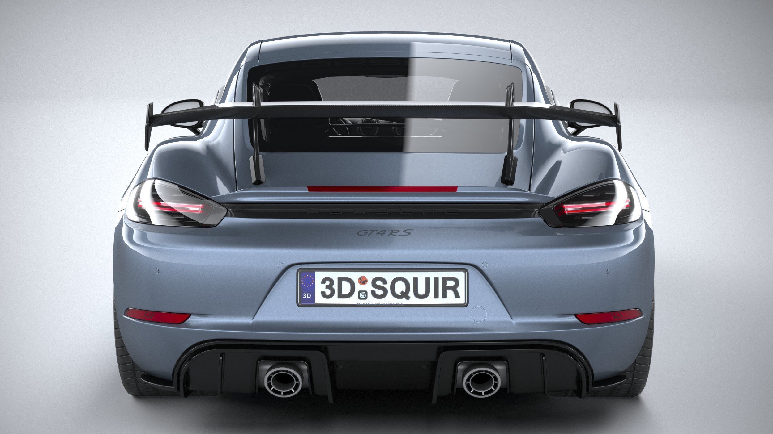 Porsche 718 Cayman GT4 RS 2022 lowpoly Low-poly 3D model_4