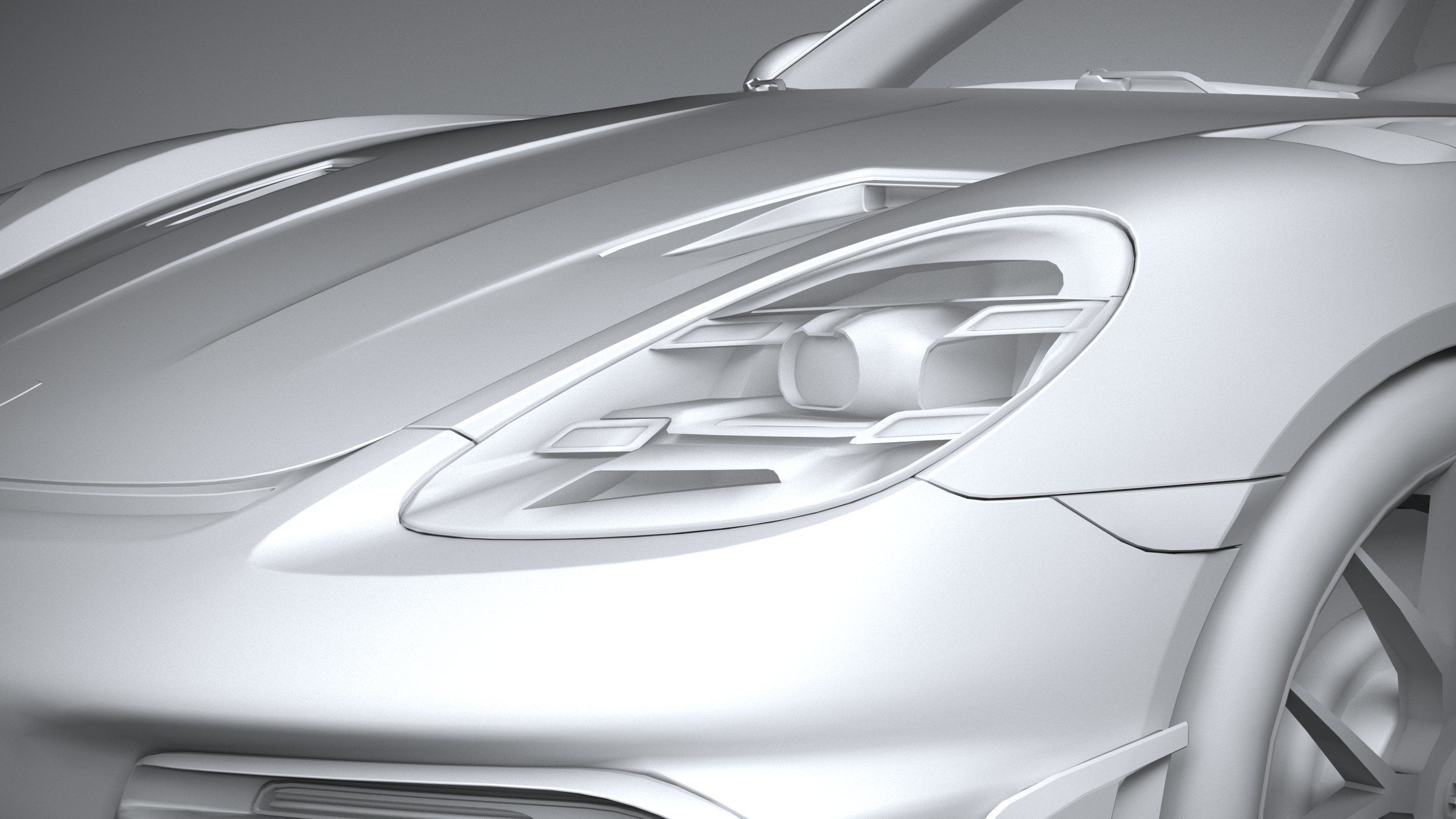 Porsche 718 Cayman GT4 RS 2022 lowpoly Low-poly 3D model_23