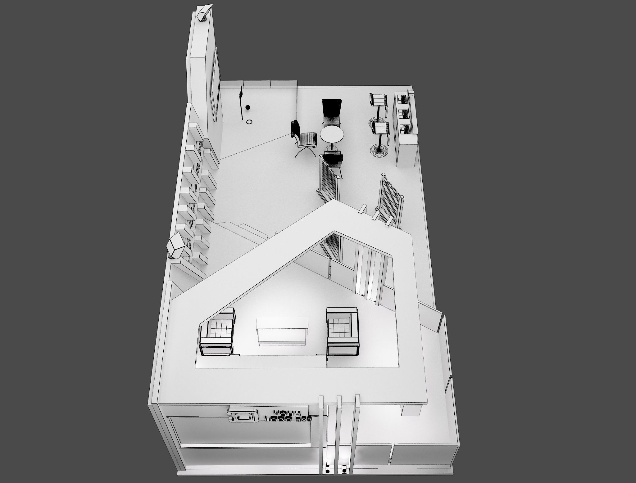 Booth Exhibition Stand a579i 3D model_3
