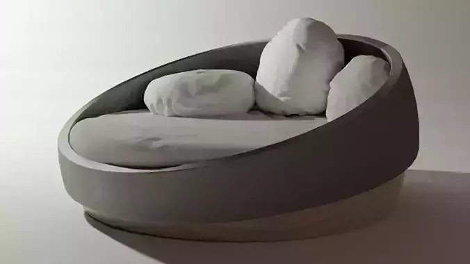 Modern Round Sofa 3D model