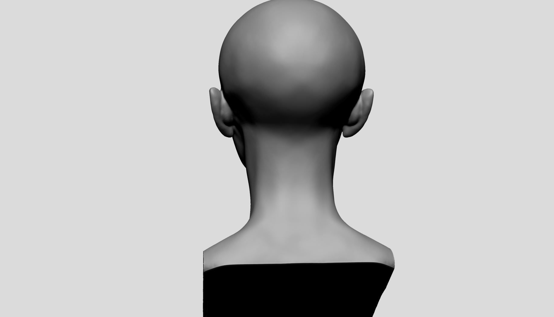 Fantasy Female Head v14 3D model_4