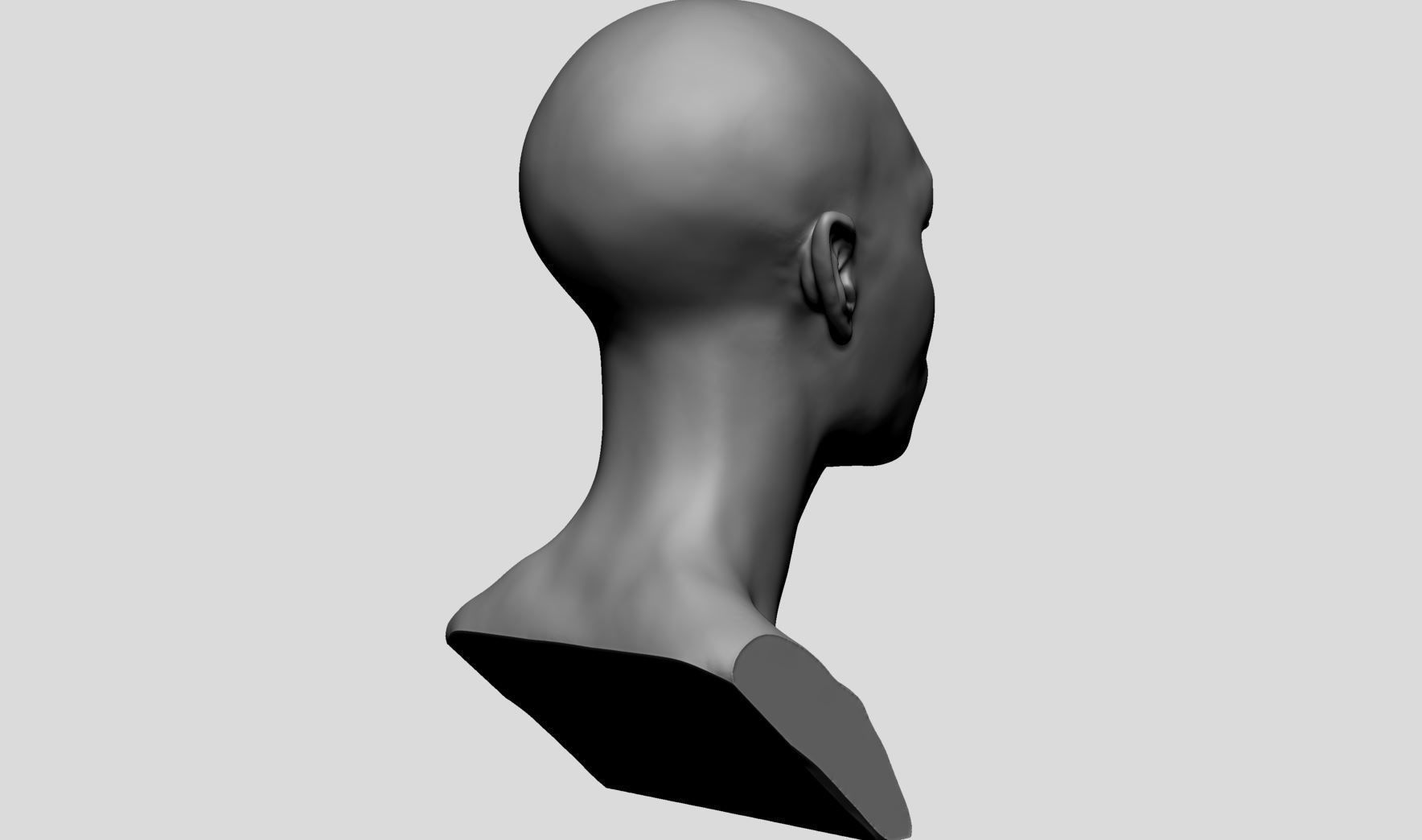 Fantasy Female Head v14 3D model_3