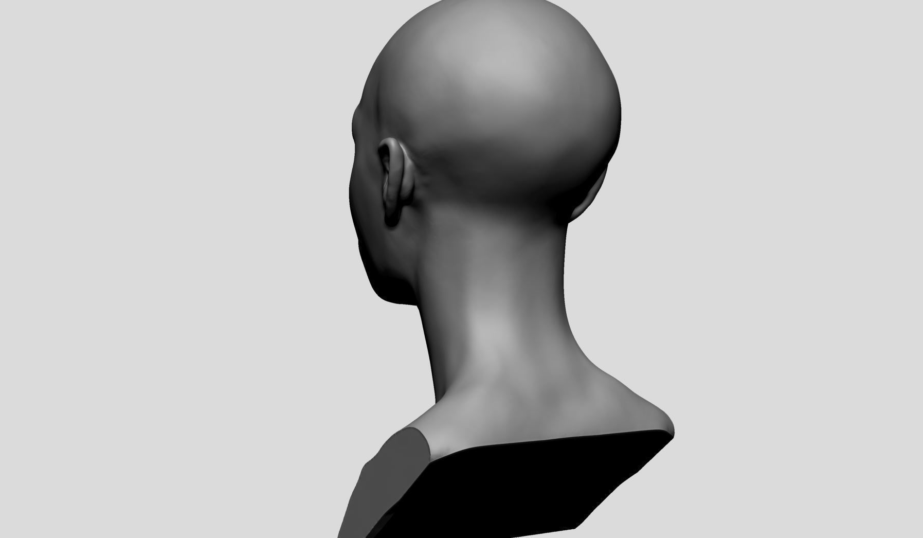 Fantasy Female Head v14 3D model_5