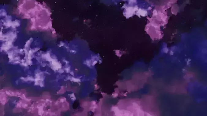 nebula galaxy Free 3D model