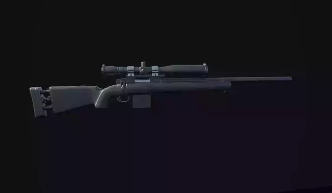 M24 Sniper  Low-poly 3D model