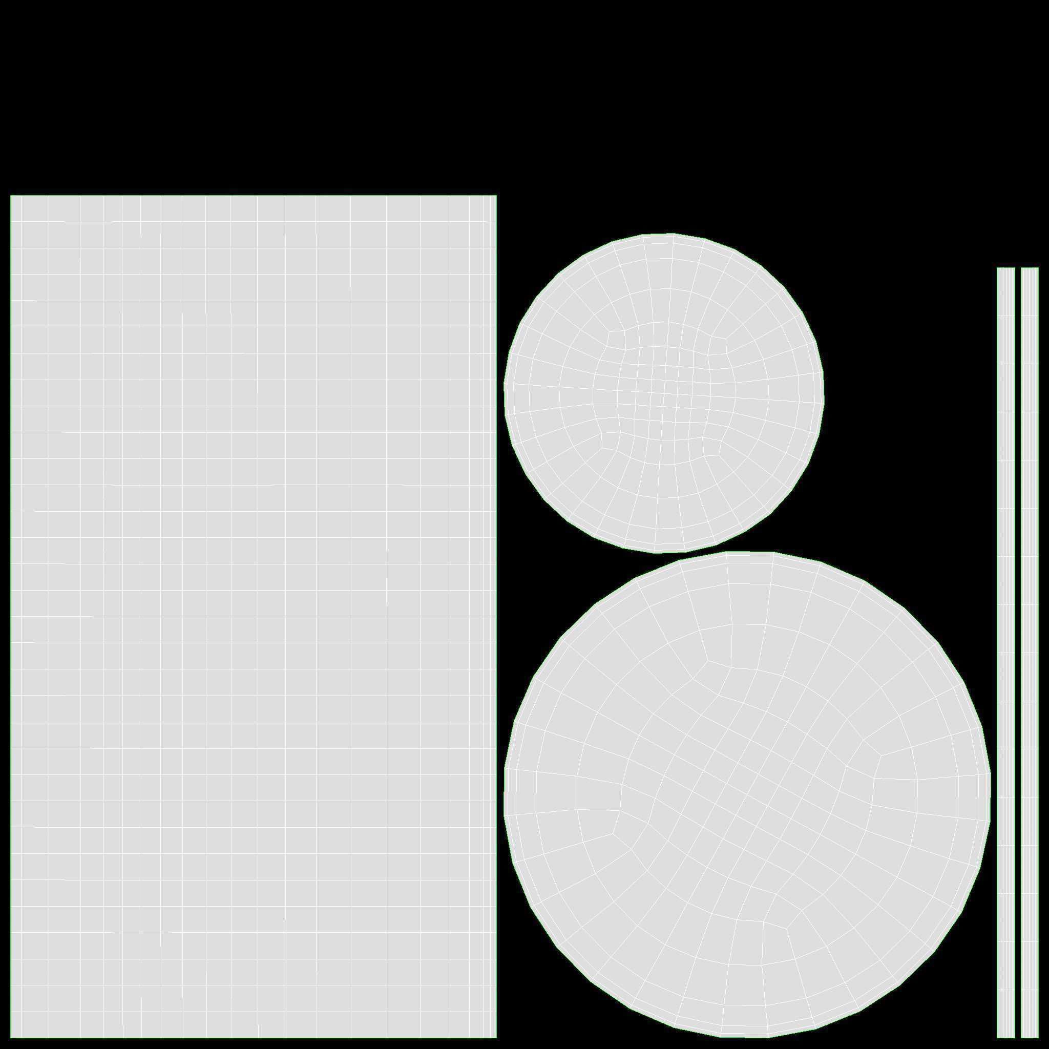 Rattan four chair and table set 03 3D model_13