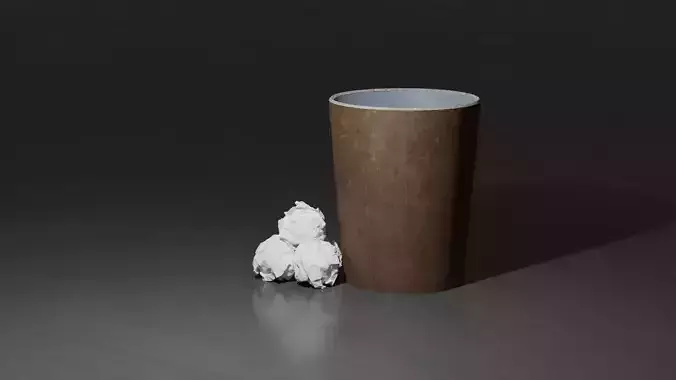 Trash can model 3D model