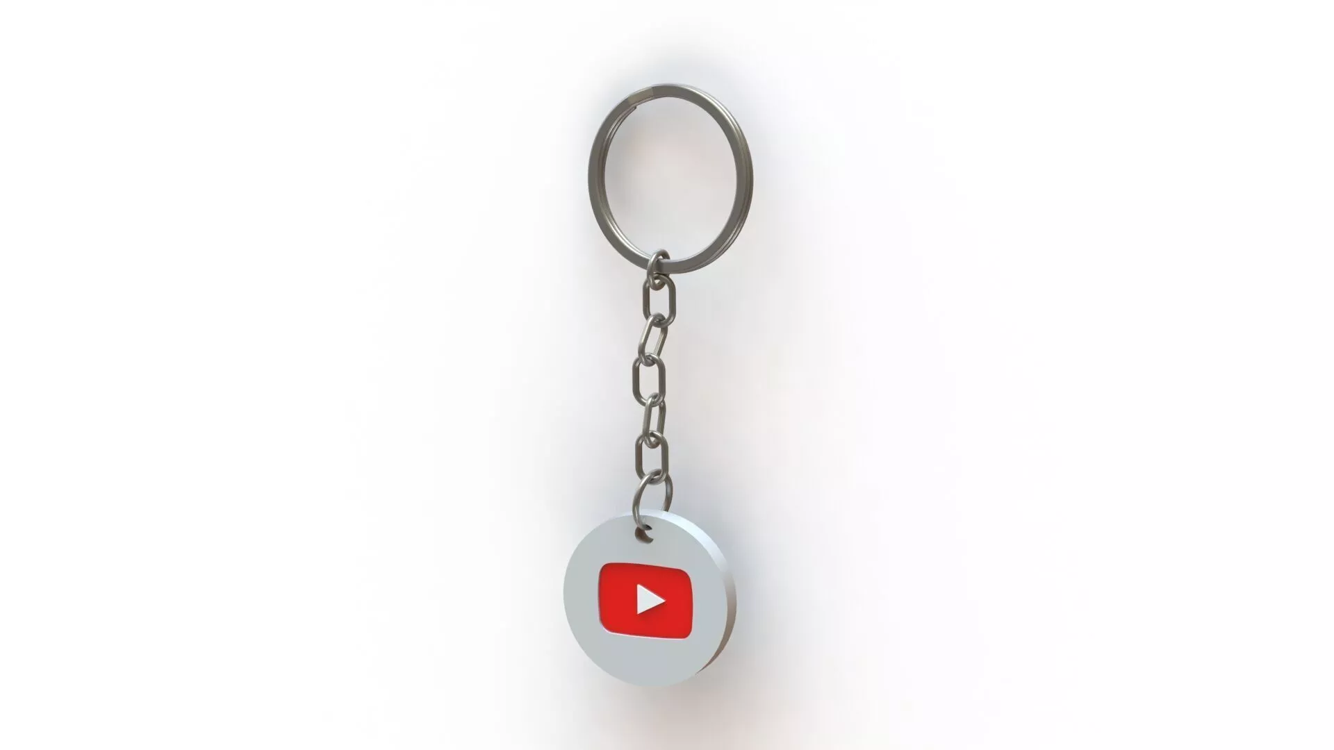 YouTube Keychain 3D print model