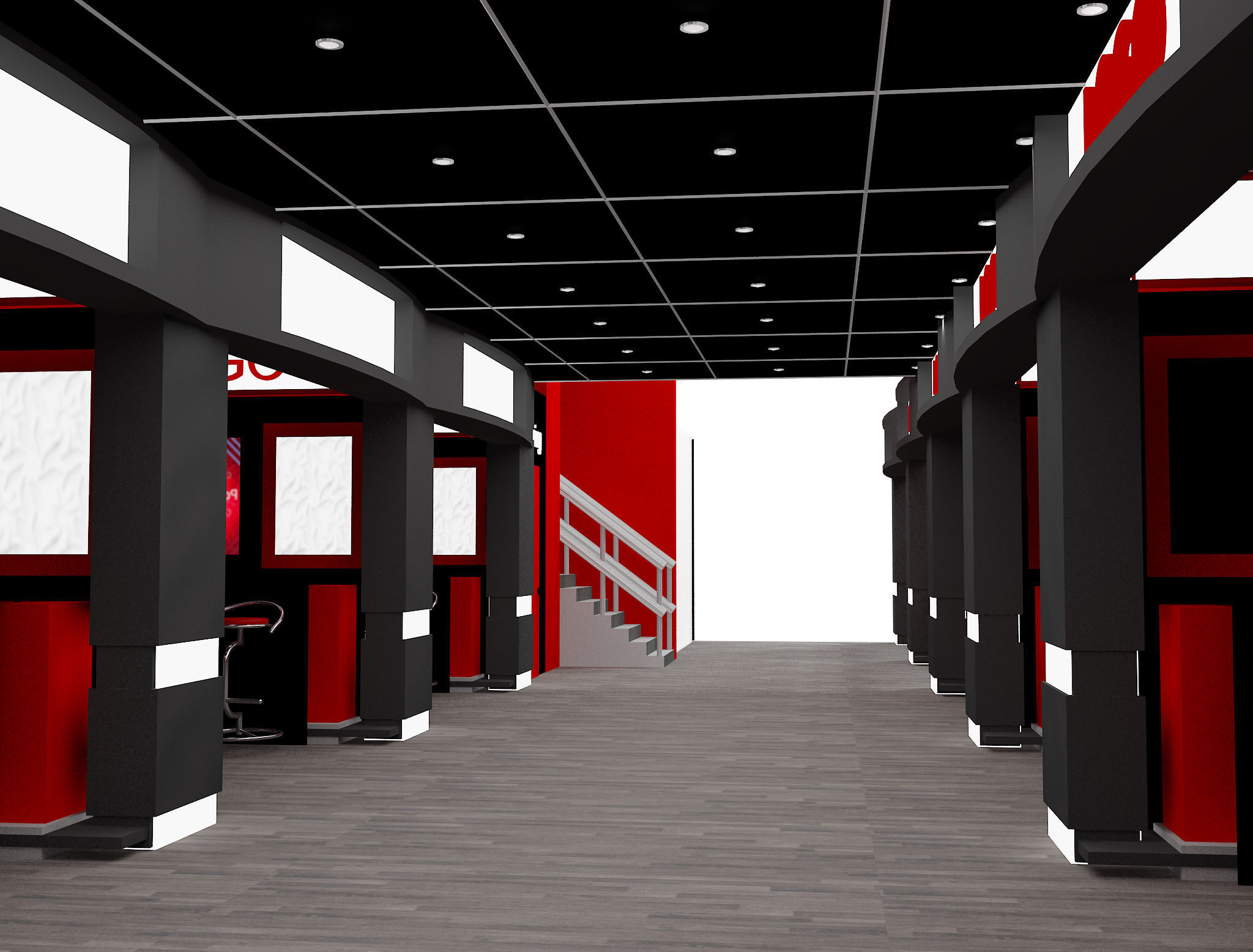 Booth Exhibition Stand a583a 3D model_10
