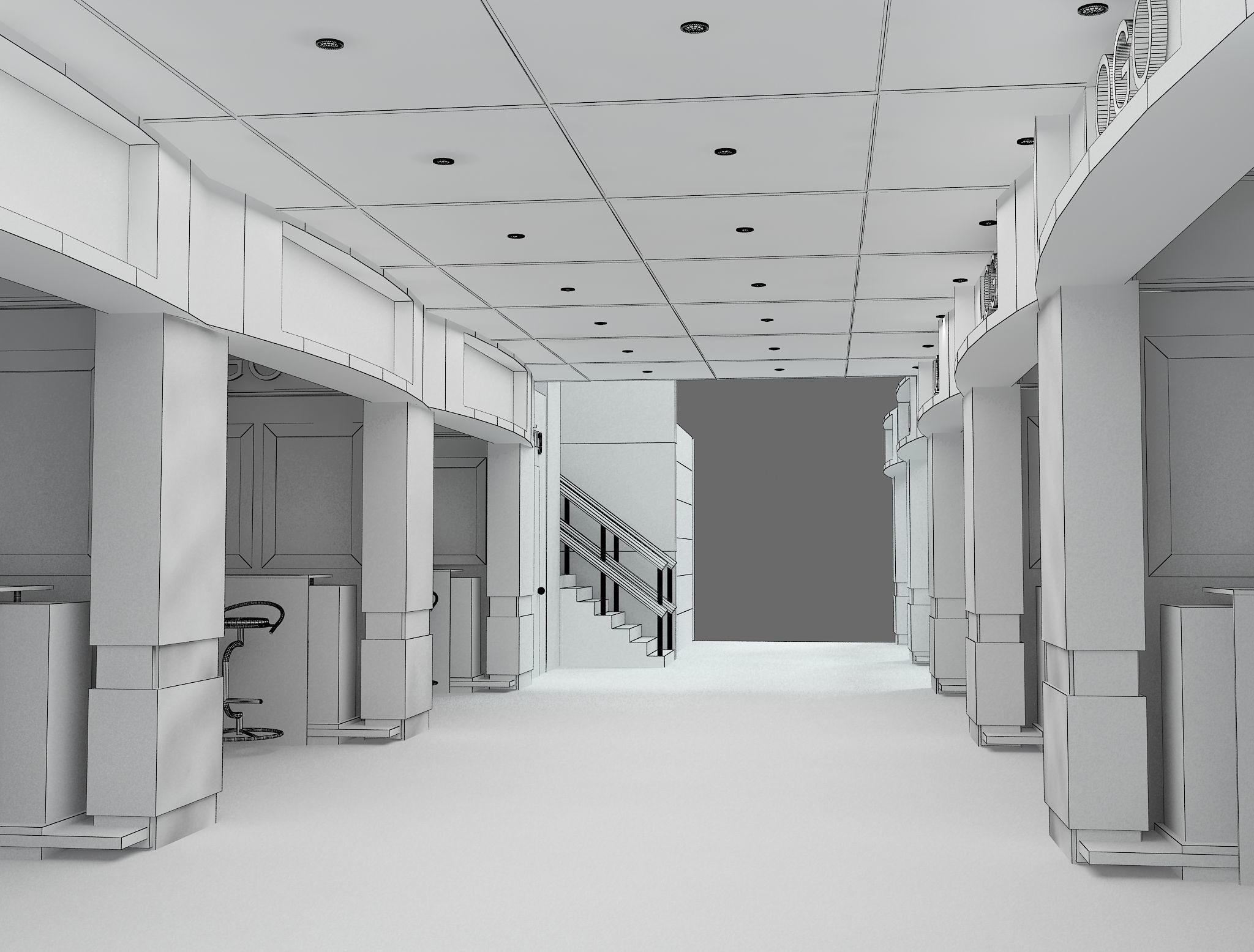 Booth Exhibition Stand a583a 3D model_11