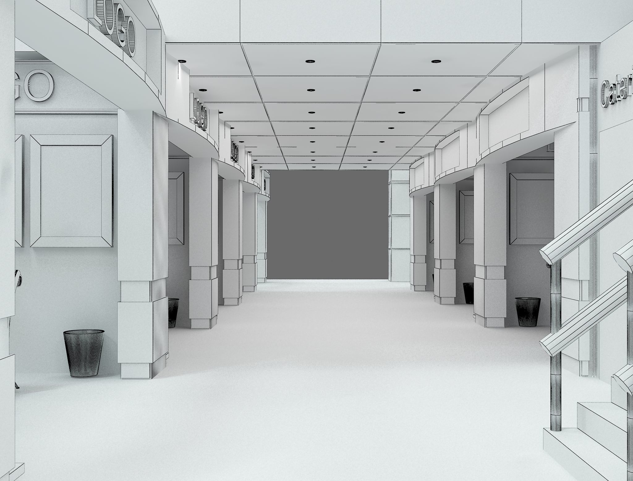 Booth Exhibition Stand a583a 3D model_15