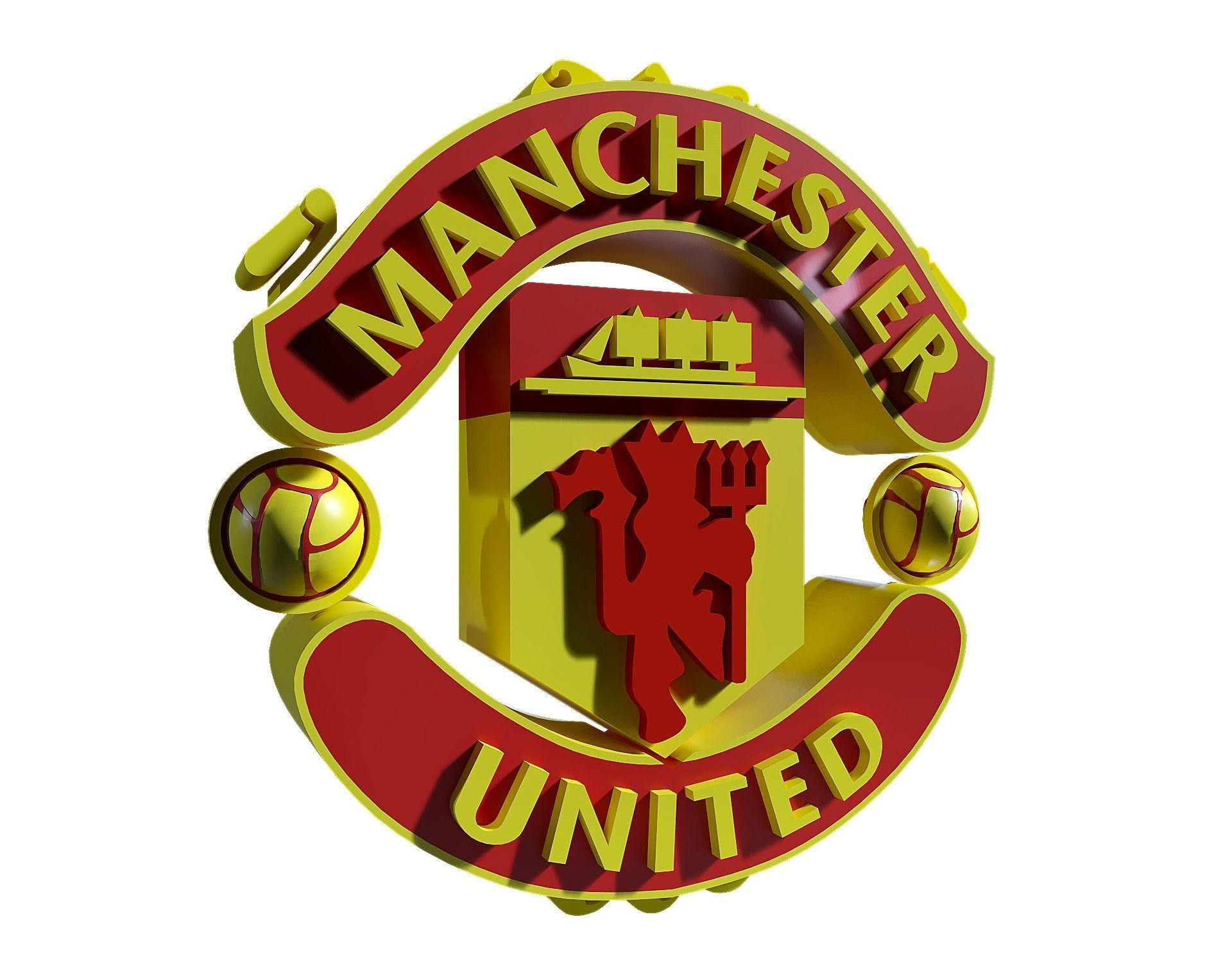 manchester united 3D print model_3