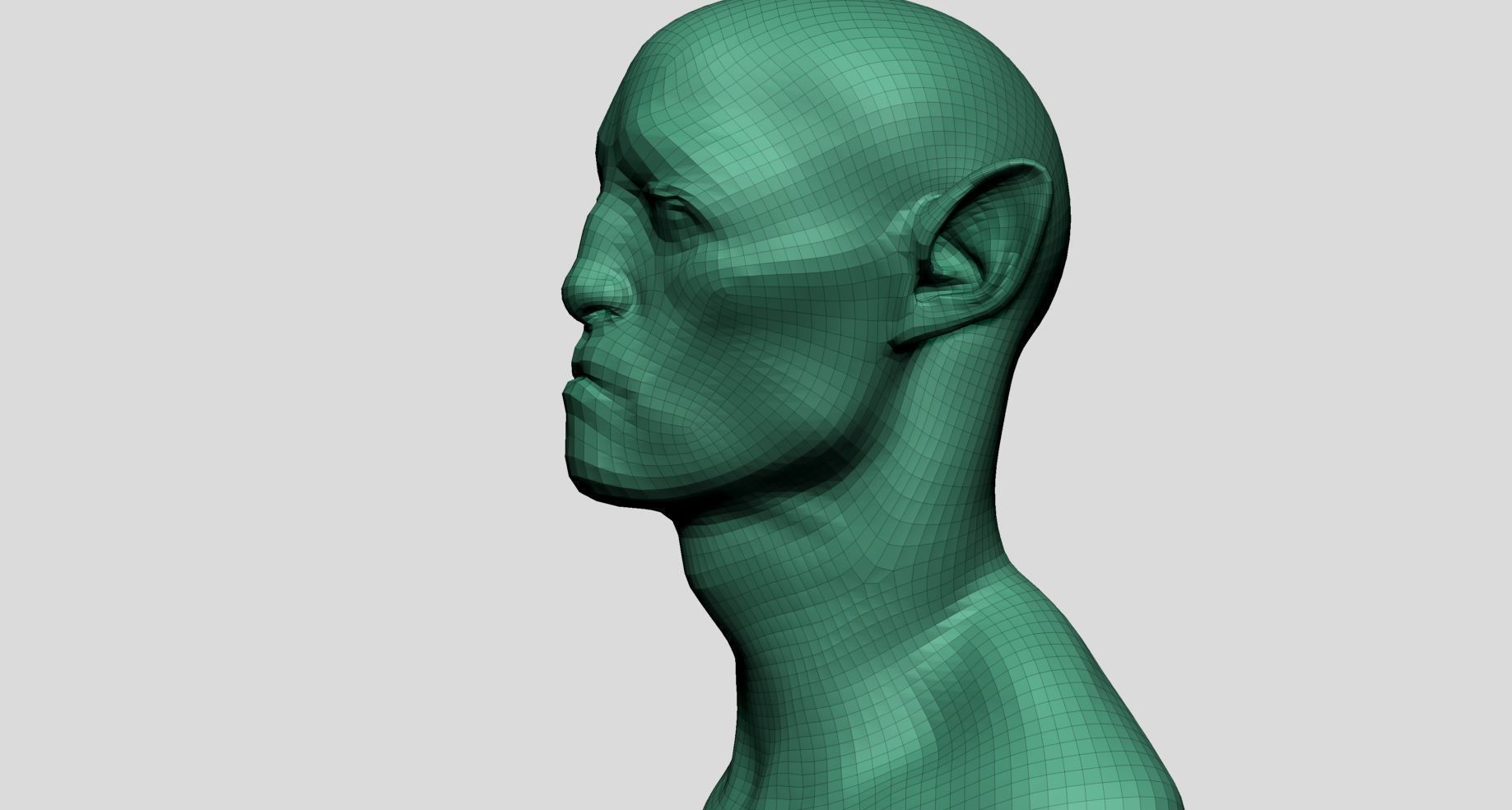 Creature Head v23 3D model_12