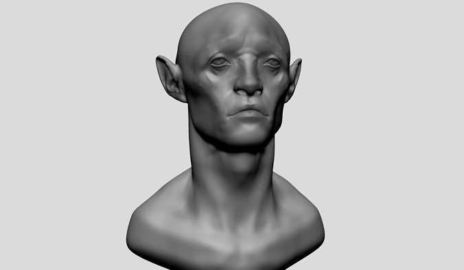 Creature Head v23 3D model