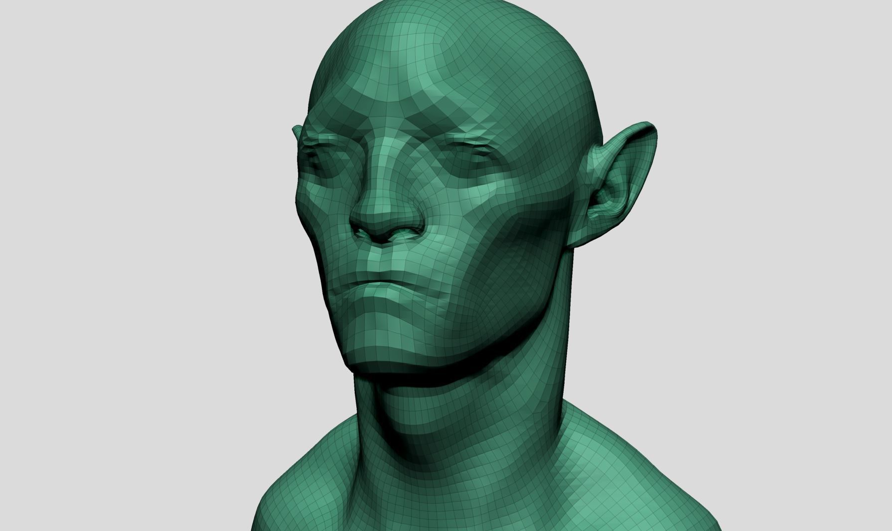 Creature Head v23 3D model_11