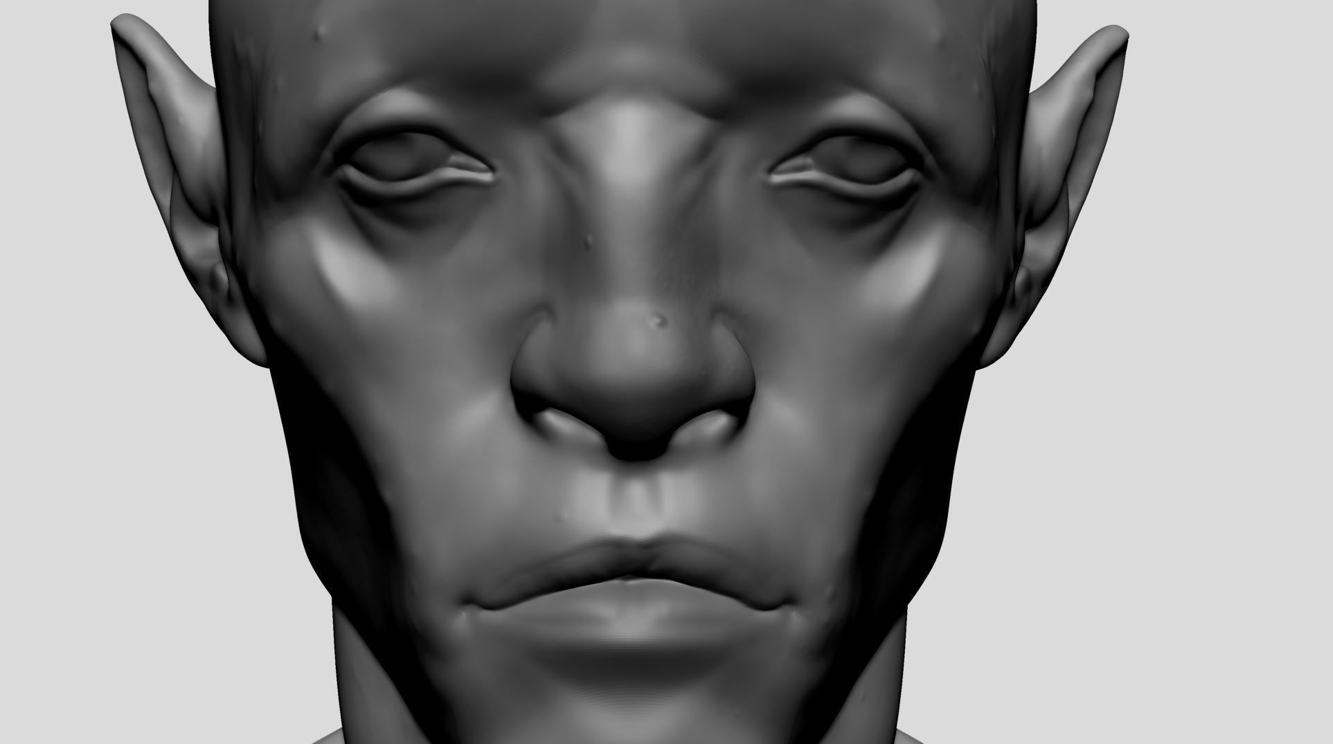 Creature Head v23 3D model_10