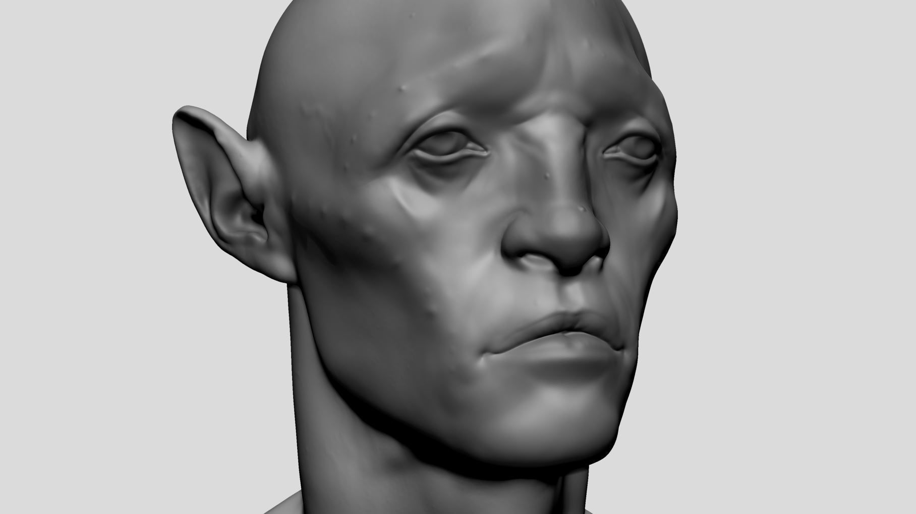 Creature Head v23 3D model_8