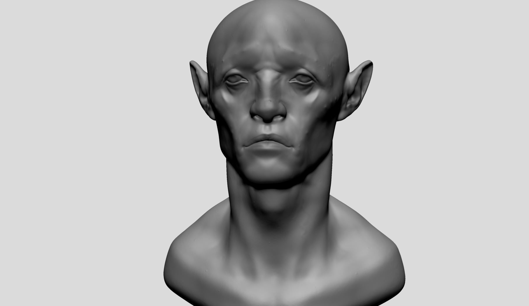 Creature Head v23 3D model_7