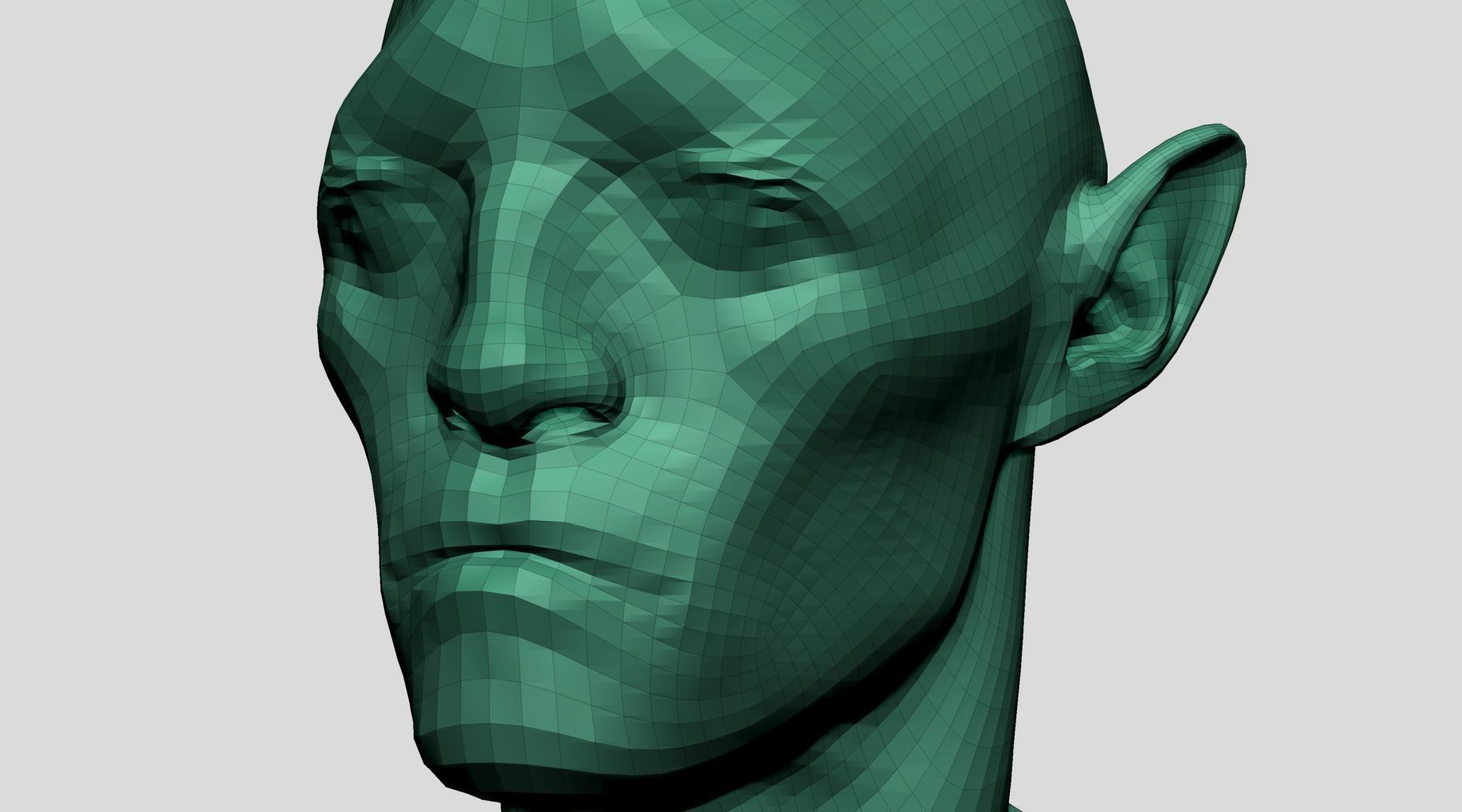 Creature Head v23 3D model_13