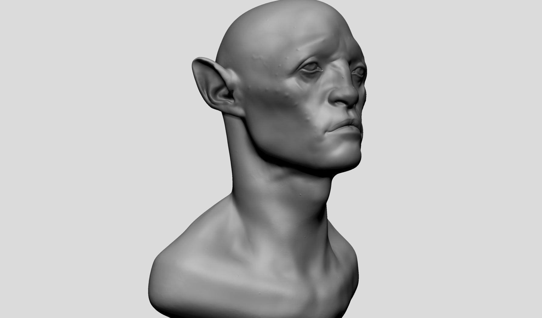 Creature Head v23 3D model_1