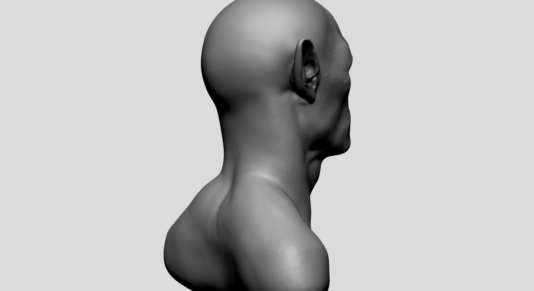 Creature Head v23 3D model_3