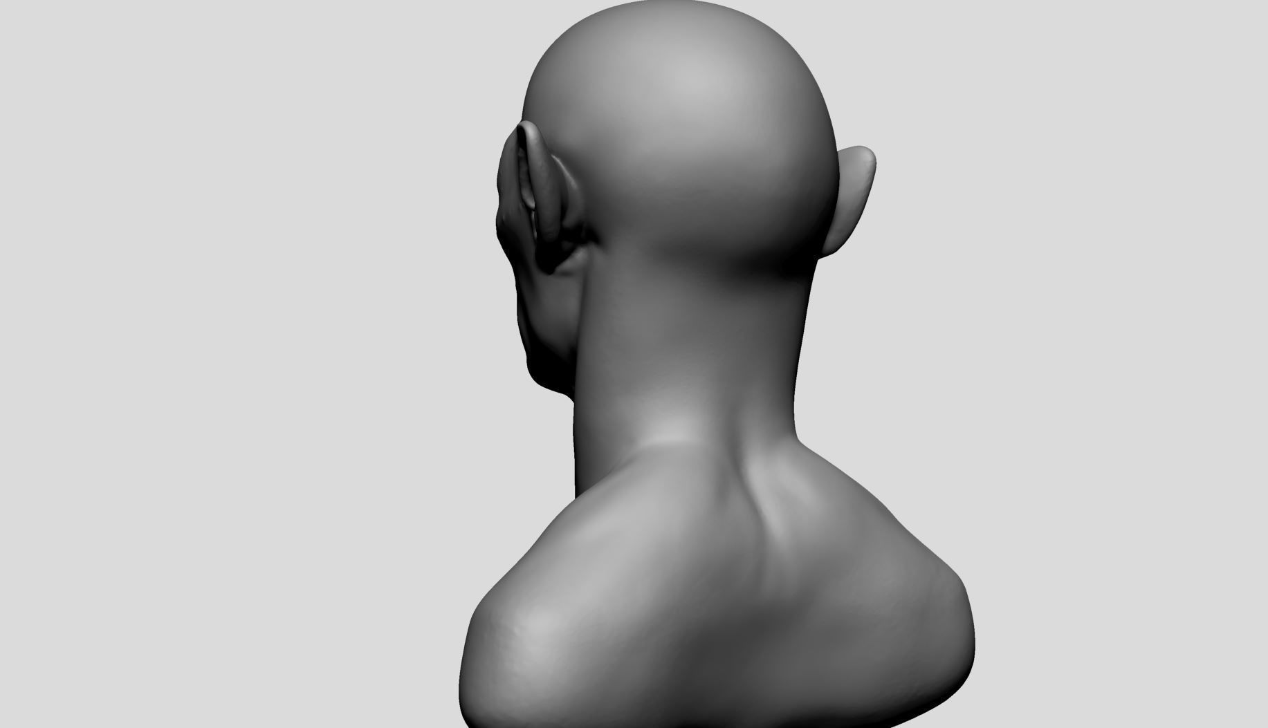 Creature Head v23 3D model_5