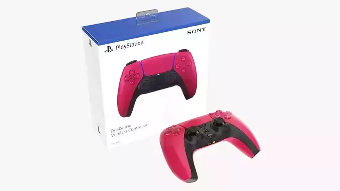Sony Playstation 5 dualsense controller cosmic red with box