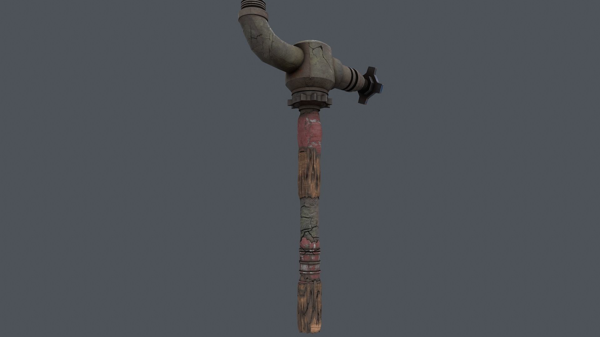 Zombie Crusher Weapon Low-poly 3D model_5