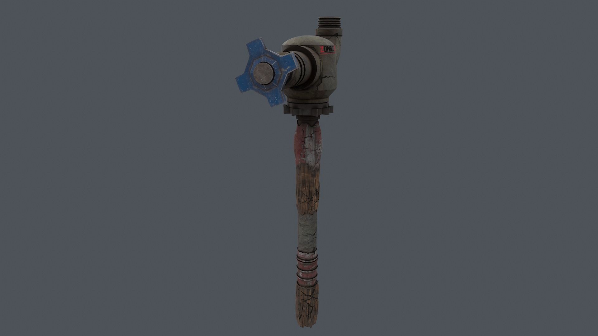 Zombie Crusher Weapon Low-poly 3D model_2
