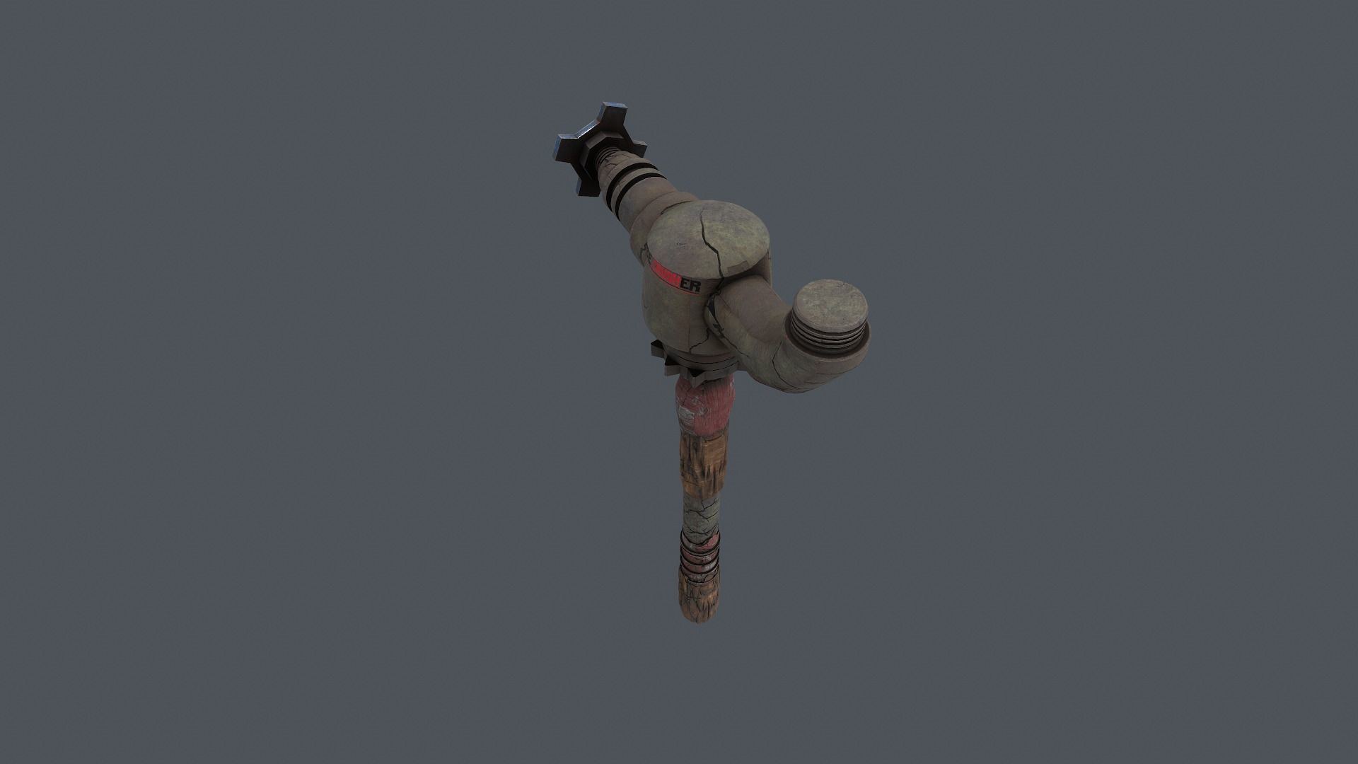 Zombie Crusher Weapon Low-poly 3D model_6