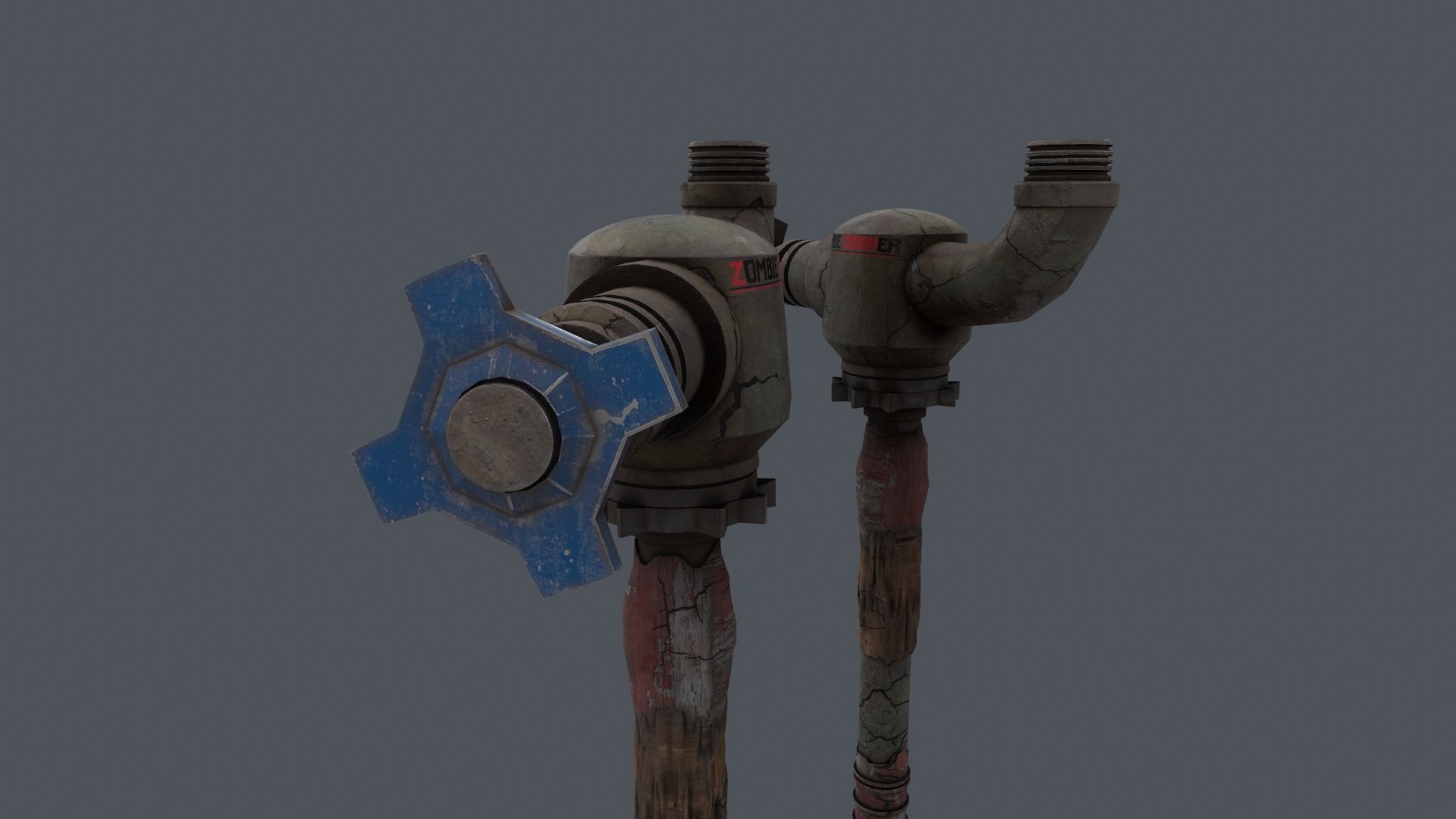 Zombie Crusher Weapon Low-poly 3D model_15