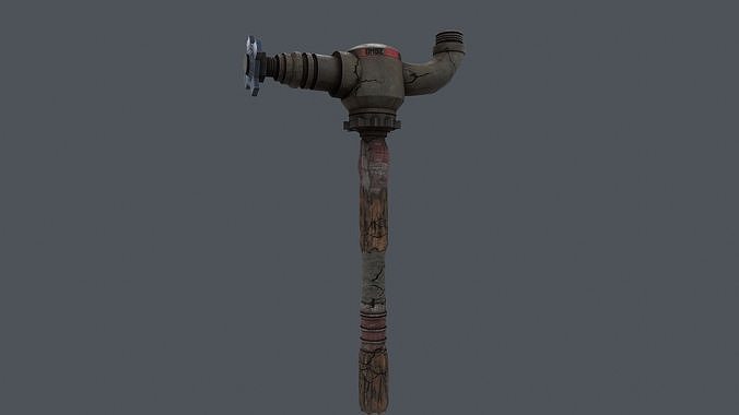 Zombie Crusher Weapon Low-poly 3D model