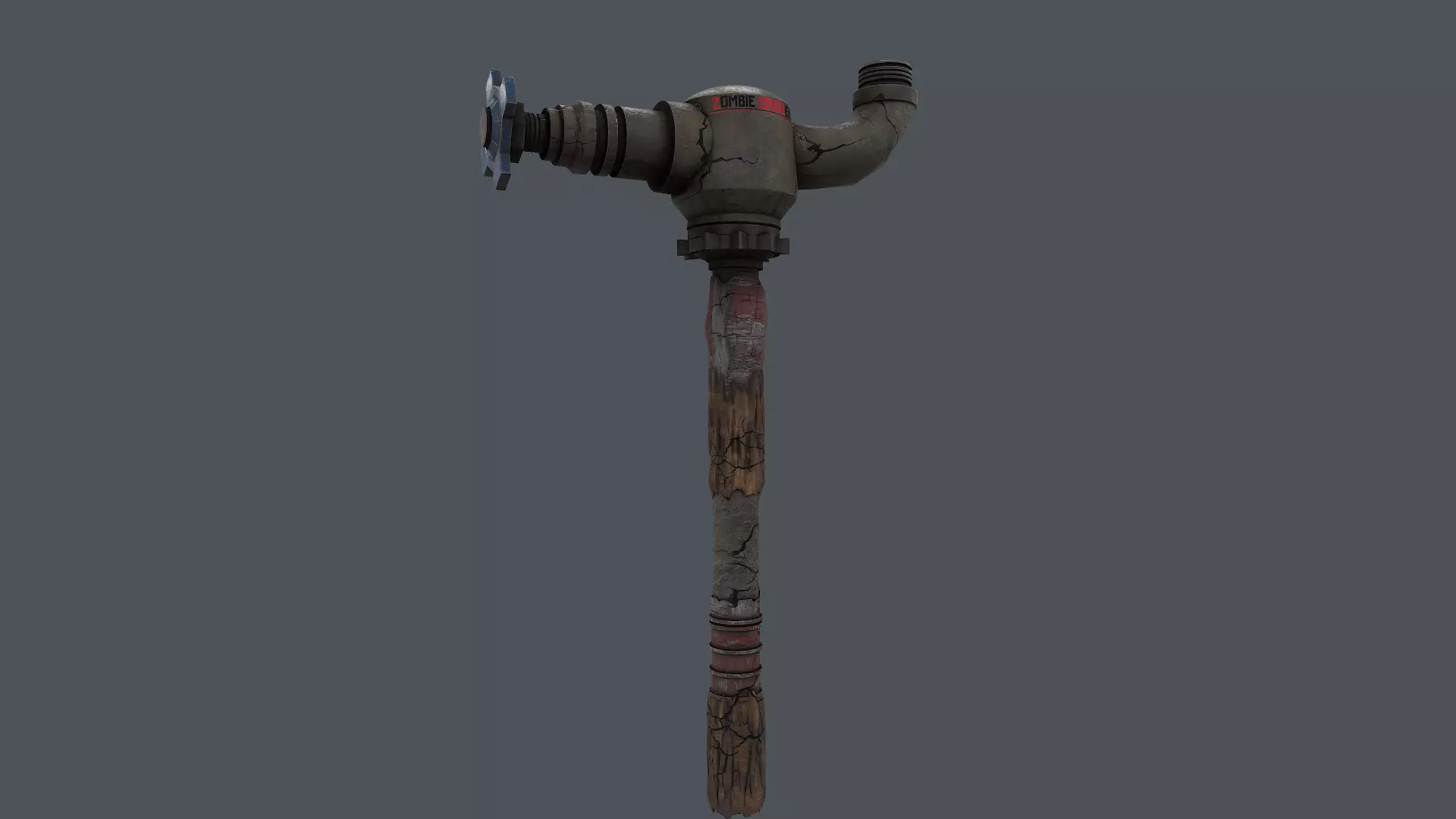 Zombie Crusher Weapon Low-poly 3D model_0