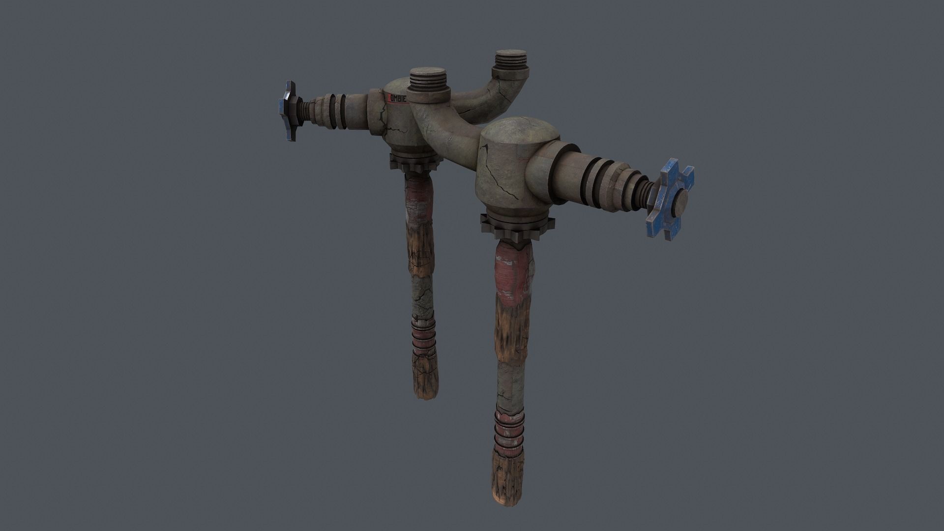 Zombie Crusher Weapon Low-poly 3D model_12