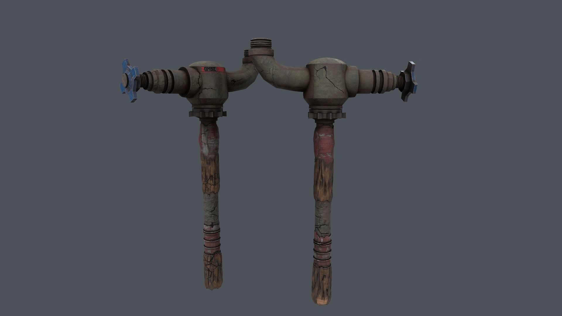 Zombie Crusher Weapon Low-poly 3D model_13