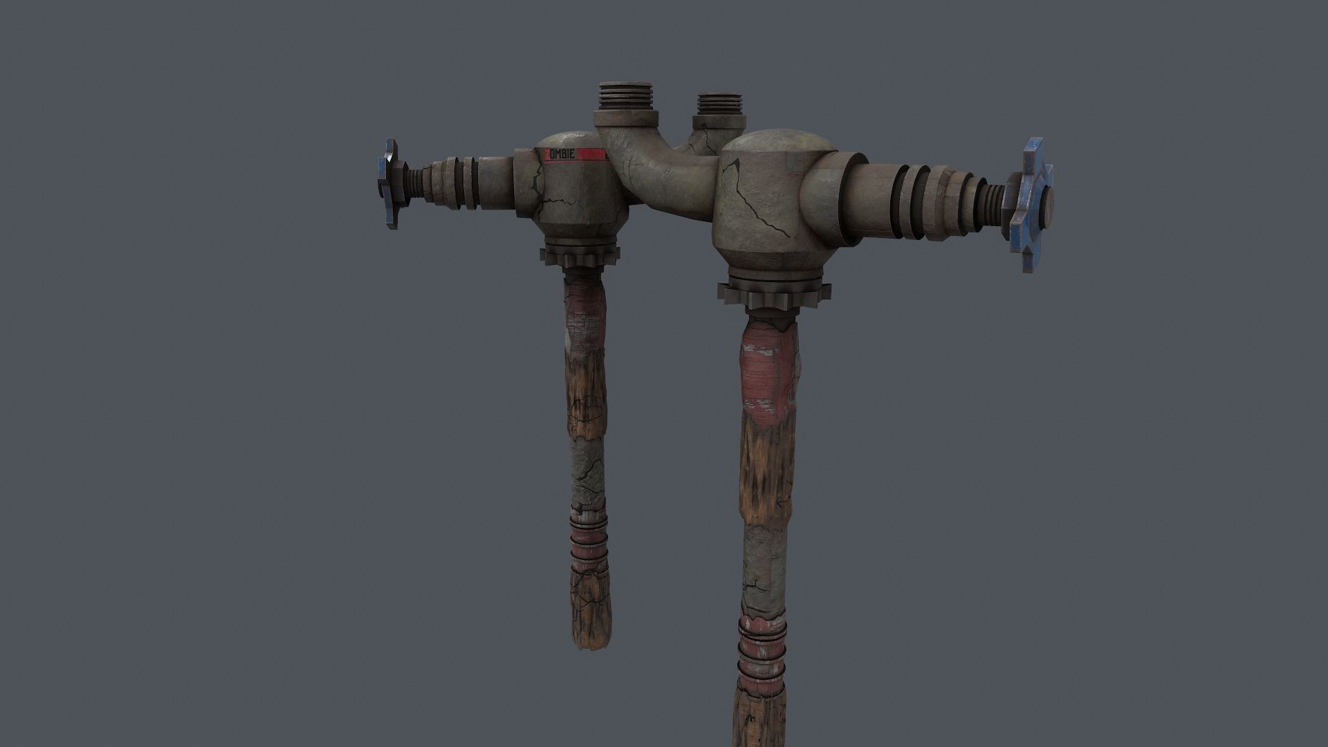 Zombie Crusher Weapon Low-poly 3D model_16