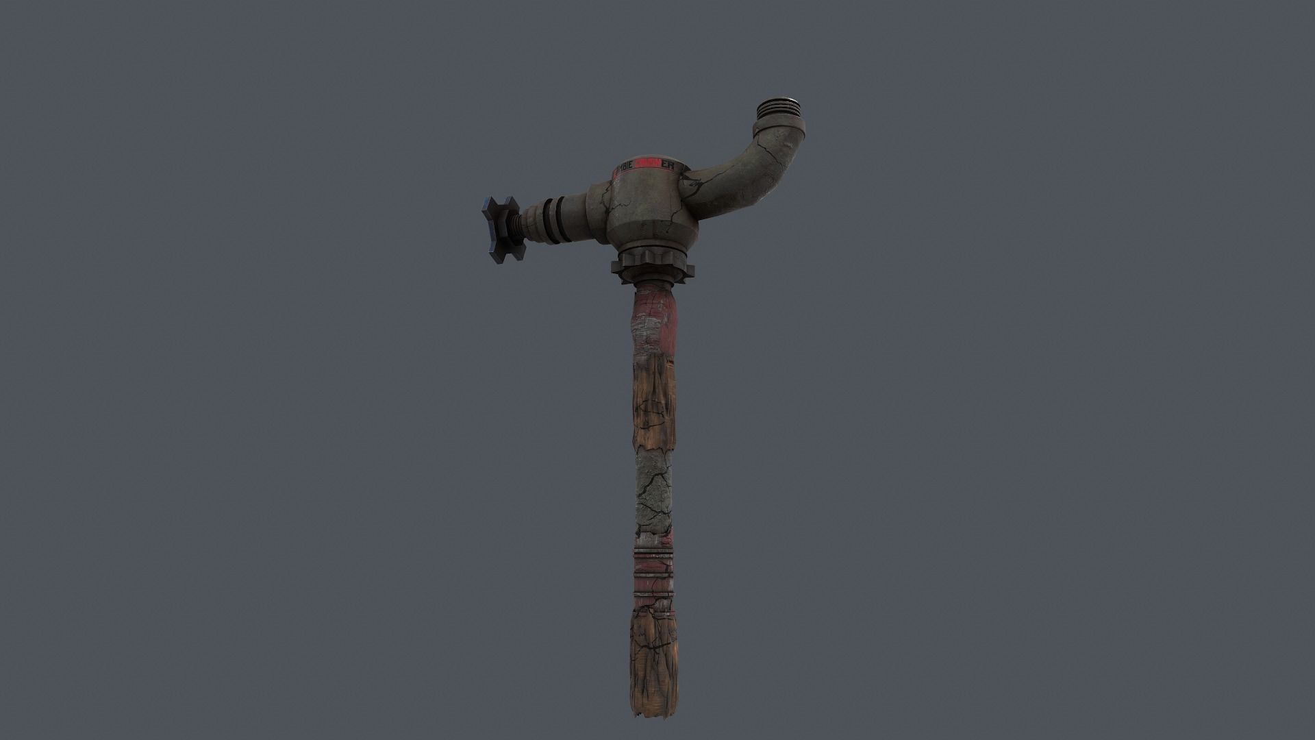 Zombie Crusher Weapon Low-poly 3D model_10