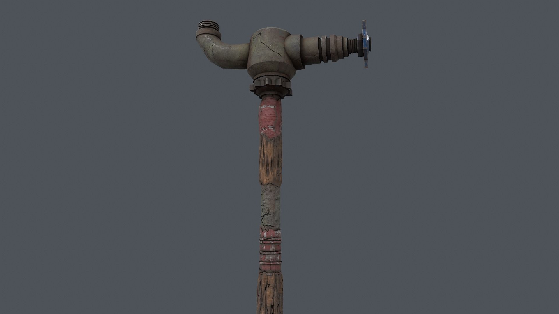 Zombie Crusher Weapon Low-poly 3D model_4